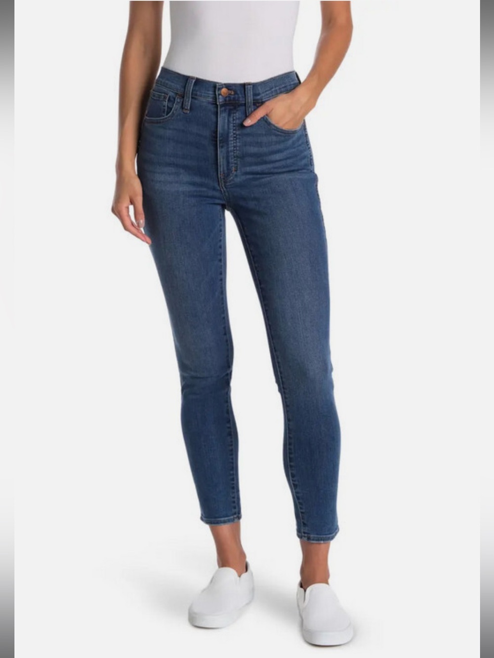 Madewell Women 10" High Rise Skinny Stretch Jeans M6234 Sz 26